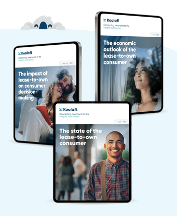 Koalafi branded materials showcased on a tablet and mobile phone mockup