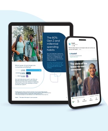 Koalafi branded materials showcased on a tablet and mobile phone mockup