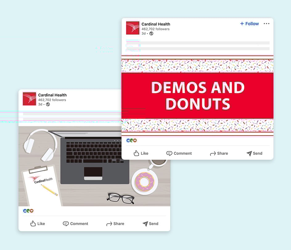 lunne-work-cardinal-health-demos-and-donuts-social-media