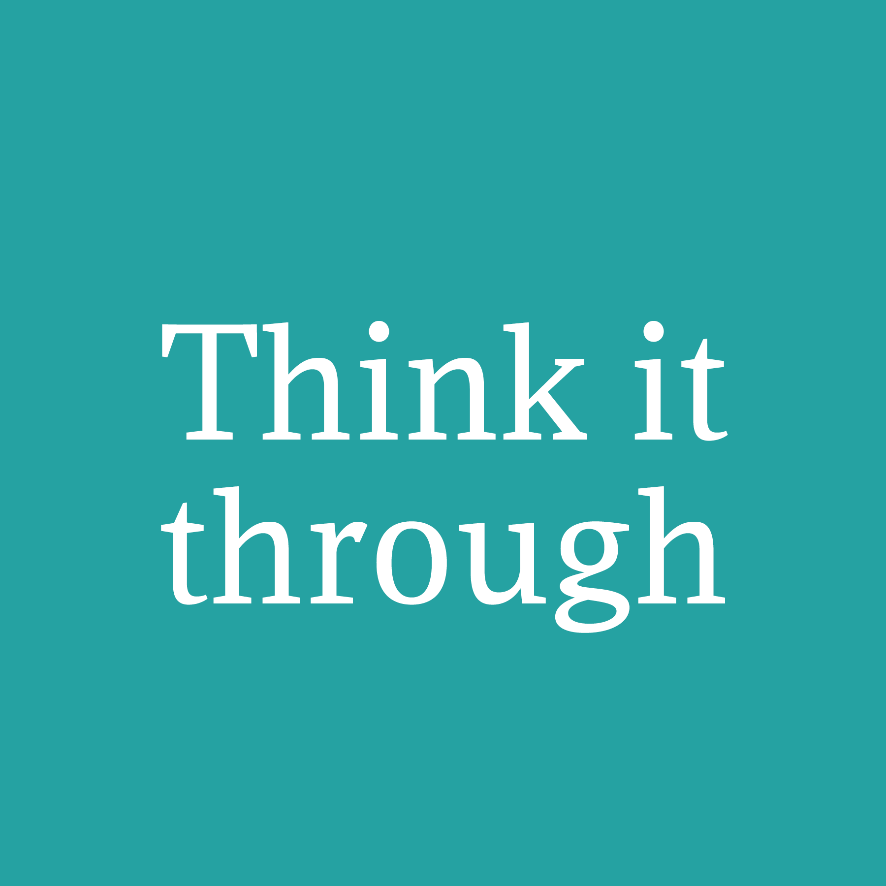 Value-Think-it-through